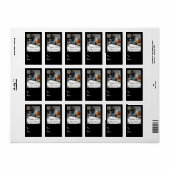 Happy New Year (cat) Label von RoseWrites Adressaufkleber (Vorne)