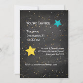 Happy New Year Celebration Custom Year Einladung (Rückseite)