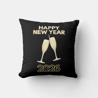 Happy New Year Celebration Design – Festive Party Kissen