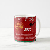 Happy New Year Celebration Mug Kaffeetasse (VorderseiteRechts)