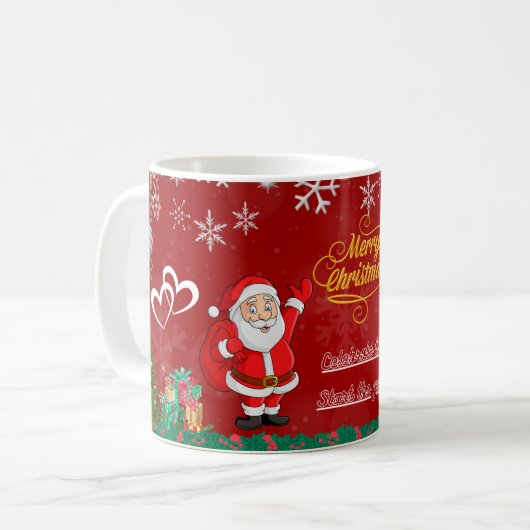 Happy New Year Celebration Mug Kaffeetasse (Vorderseite Links)