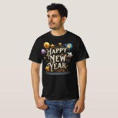 Happy New Year Celebration Party T-Shirt (Vorne ganz)