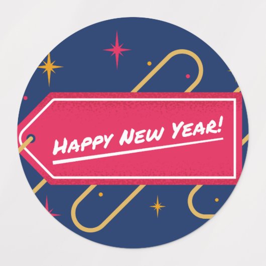 Happy New Year Celebration Sticker (Design 2)