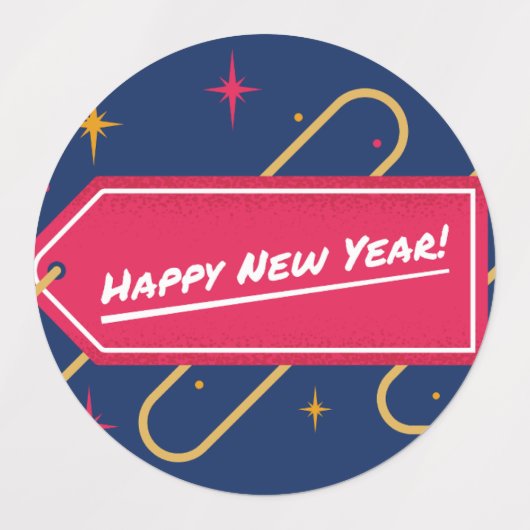 Happy New Year Celebration Sticker (Design 1)