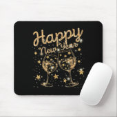 Happy New Year Champagne New Years Men Women Mousepad (Mit Mouse)