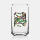 Happy New Year Change the Date Funny Animal Fans Dosenglas (Vorderseite)