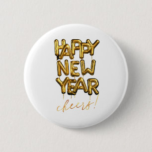 Happy New Year Cheers Button