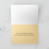 Happy New Year Cheers Cocktail Brille Spatter Karte (Innenseite)