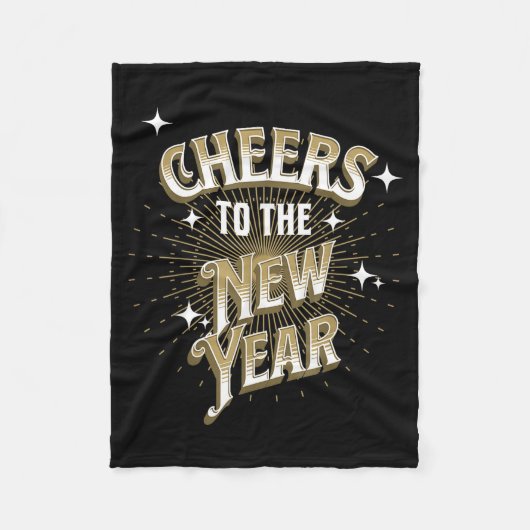 Happy New Year - Cheers To The New Year Fleecedecke (Vorderseite)