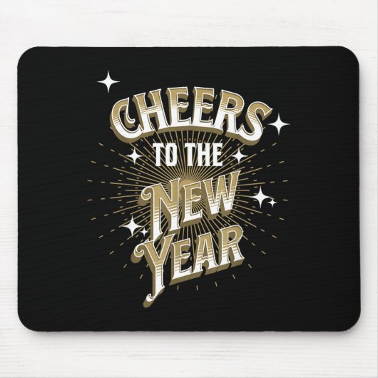 Happy New Year - Cheers To The New Year Mousepad (Vorne)