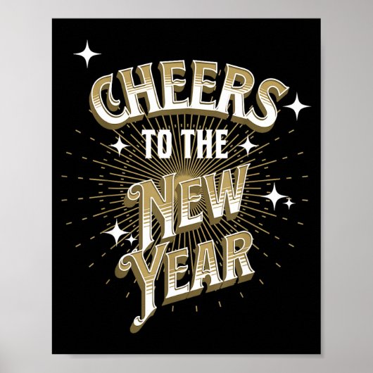 Happy New Year - Cheers To The New Year  Poster (Vorne)