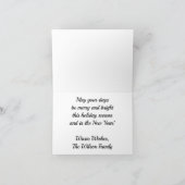 Happy New Year Christmas Feiertagskarte (Innenseite)