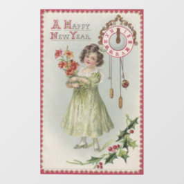 Happy New Year Clying Fensteraufkleber