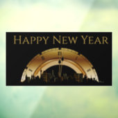 Happy New Year Clying Fensteraufkleber (Blatt 3)