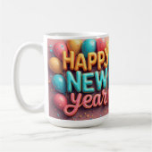 Happy New Year Coffee Mug Kaffeetasse (Links)