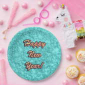 Happy New Year Colorful Pappteller (Party)