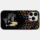 Happy New Year Confetti Champagne Brillen Case-Mate iPhone Hülle (Rückseite (Horizontal))