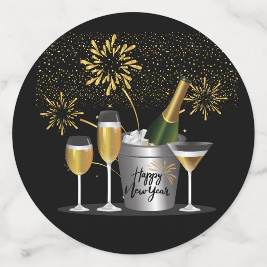 Happy New Year - Confetti Konfetti (Groß Rückseite)