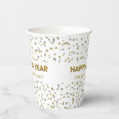 Happy New Year Confetti Pappbecher (Links)