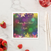 Happy New Year Confetti Star Cocktail Servietten (Beispiel)