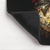 Happy New Year Coquette Bow Disco Silvester Mousepad (Ecke)