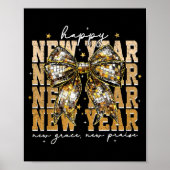 Happy New Year Coquette Bow New Year New Grace New Poster (Vorne)