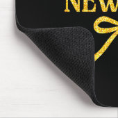 Happy New Year Coquette Bow New Year Party Family Mousepad (Ecke)