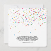 Happy New Year Corporate Business Logo Holiday (Rückseite)