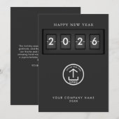 Happy New Year Corporate Business Logo Holiday (Vorne/Hinten)
