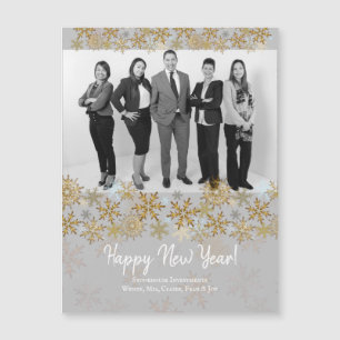 Happy New Year Corporate Business Magic Cards Magnetkarte