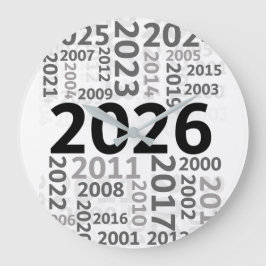 Happy New Year Countdown Wall Clock Große Wanduhr