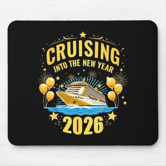 Happy New Year Cruise 2026 Party Trip Cruising Int Mousepad (Vorne)
