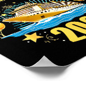 Happy New Year Cruise 2026 Party Trip Cruising Int Poster (Ecke)