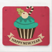 Happy New Year Cupcake Mousepad (Vorne)
