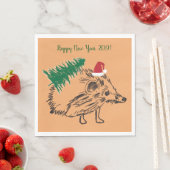 Happy New Year Custom Paper Napkin Serviette (Beispiel)