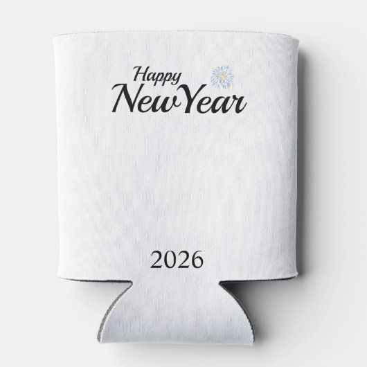 Happy New Year Custom Present Dosenkühler (Rückseite)