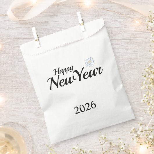 Happy New Year Custom Present Geschenktütchen (Ausgeschnitten)