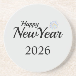 Happy New Year Custom Present Getränkeuntersetzer