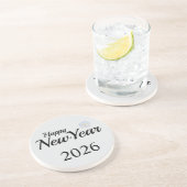 Happy New Year Custom Present Getränkeuntersetzer (Seite)