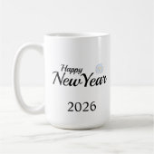 Happy New Year Custom Present Kaffeetasse (Links)