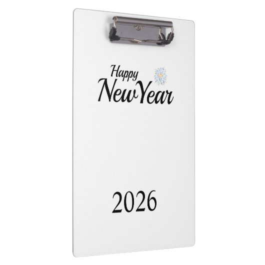 Happy New Year Custom Present Klemmbrett (Rechts)