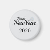 Happy New Year Custom Present Magnet (Vorne)