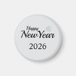 Happy New Year Custom Present Magnet