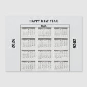 Happy New Year Custom Present Magnetkarte (Vorderseite)
