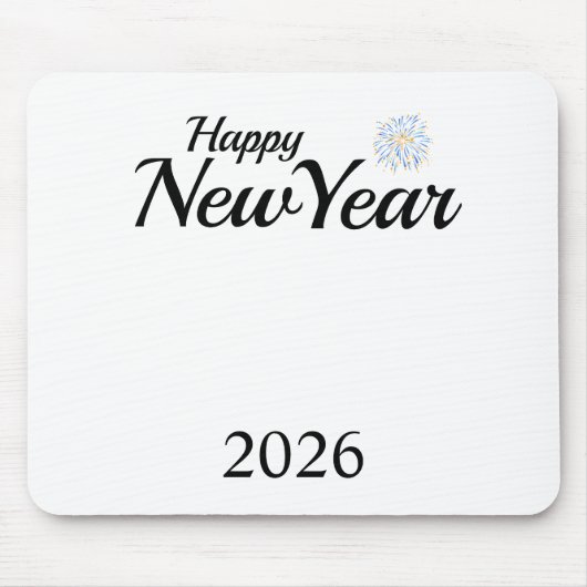 Happy New Year Custom Present Mousepad (Vorne)