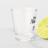 Happy New Year Custom Present Schnapsglas (Links)