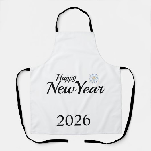 Happy New Year Custom Present Schürze (Vorderseite)