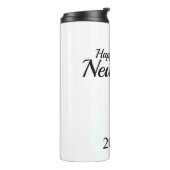 Happy New Year Custom Present Thermosbecher (Nach links gedreht)
