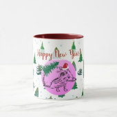Happy New Year Custom Tasse (Zentrum)
