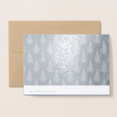 Happy New Year | Custom Year Luxus Real Foil Card Folienkarte (Rückseite mit Umschlag)